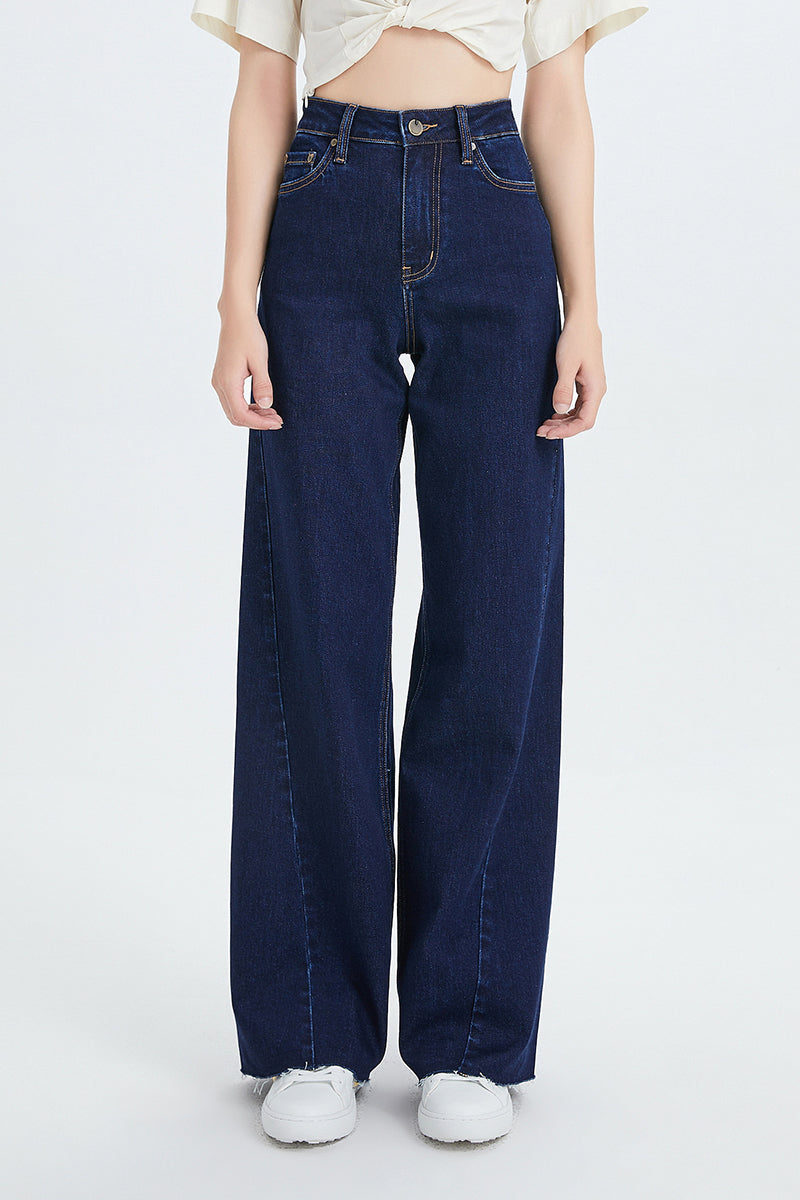 HIGH RISE WIDE LEG JEANS BYW8052
