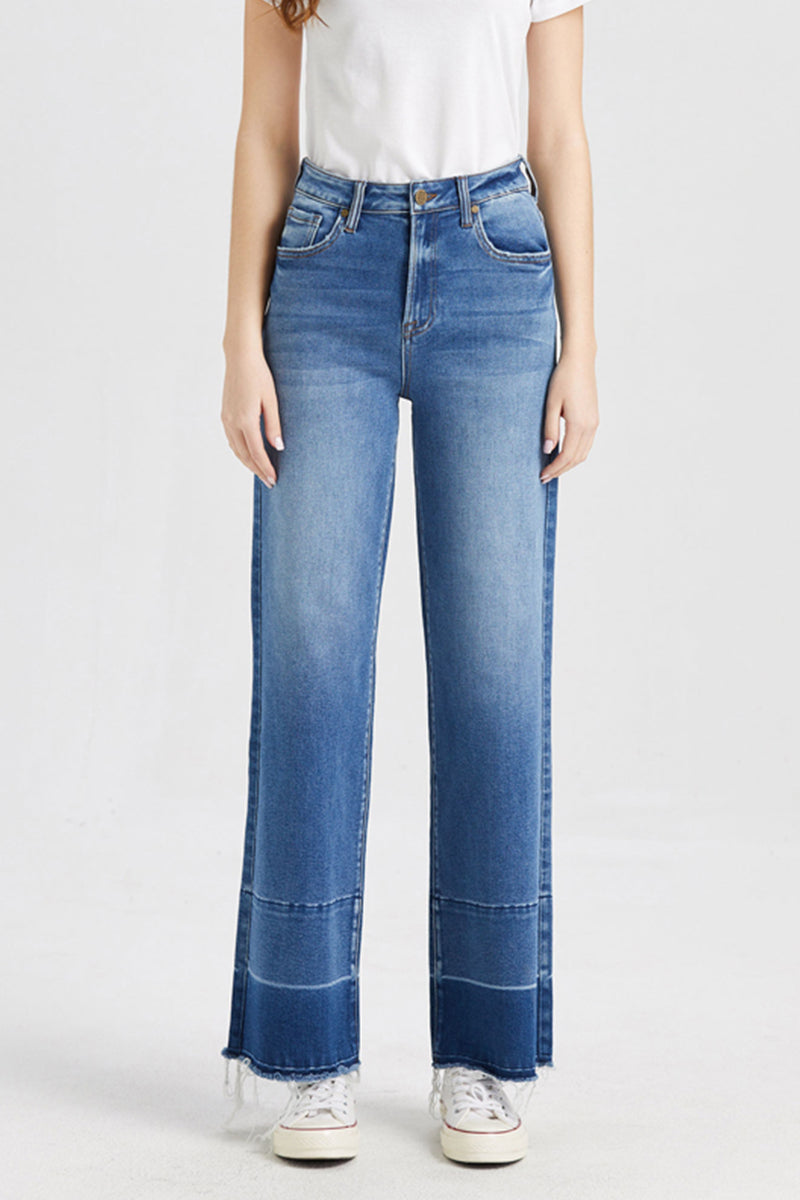 HIGH RISE WIDE LEG JEANS BYW8008