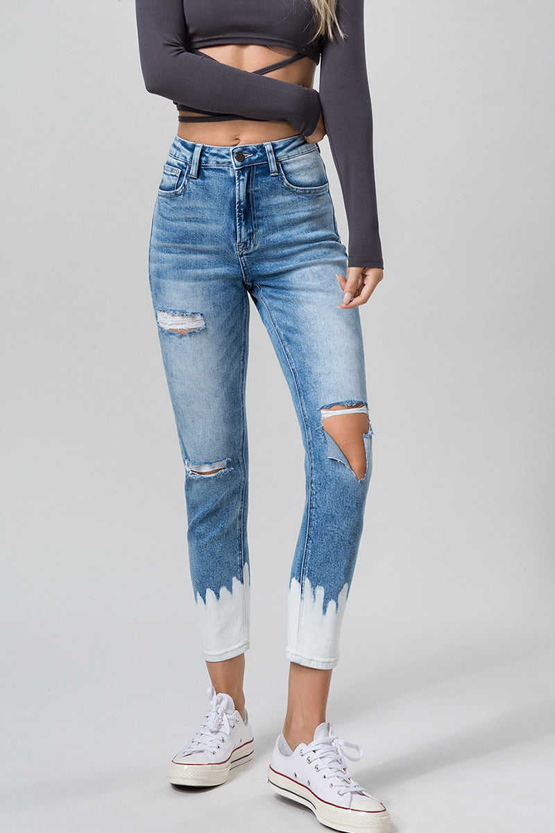 HIGH RISE MOM JEANS BYM3005