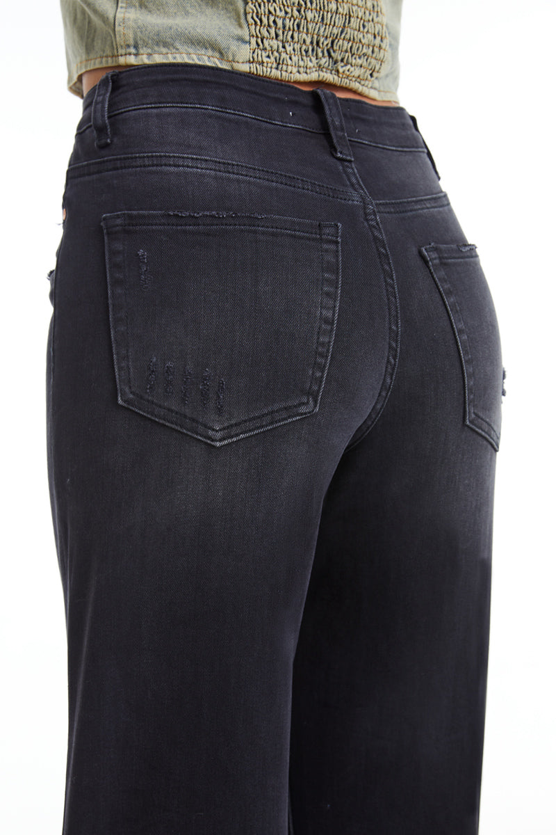 HIGH RISE FLARE JEANS BYF1104