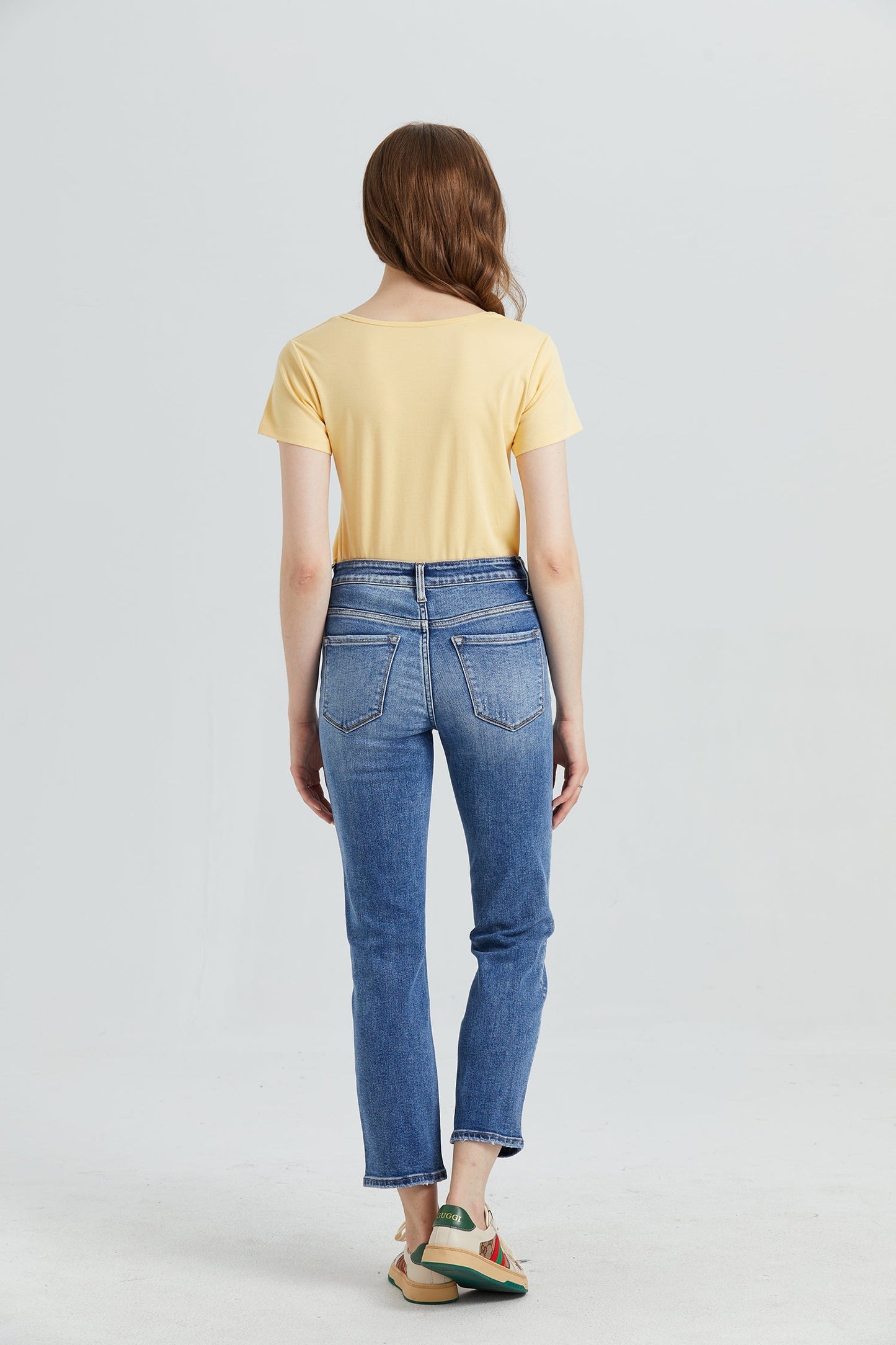 MID RISE STRAIGHT LEG JEANS BYT5013