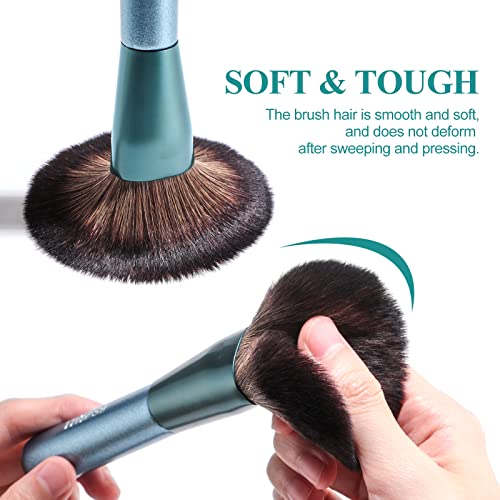 BS-MALL Makeup Brush Set 14Pcs Premium Synthetic Professional Makeup Brushes Foundation Powder Blending Concealer Eye shadows Blush Makeup Brush Kit Deep Starry Blue