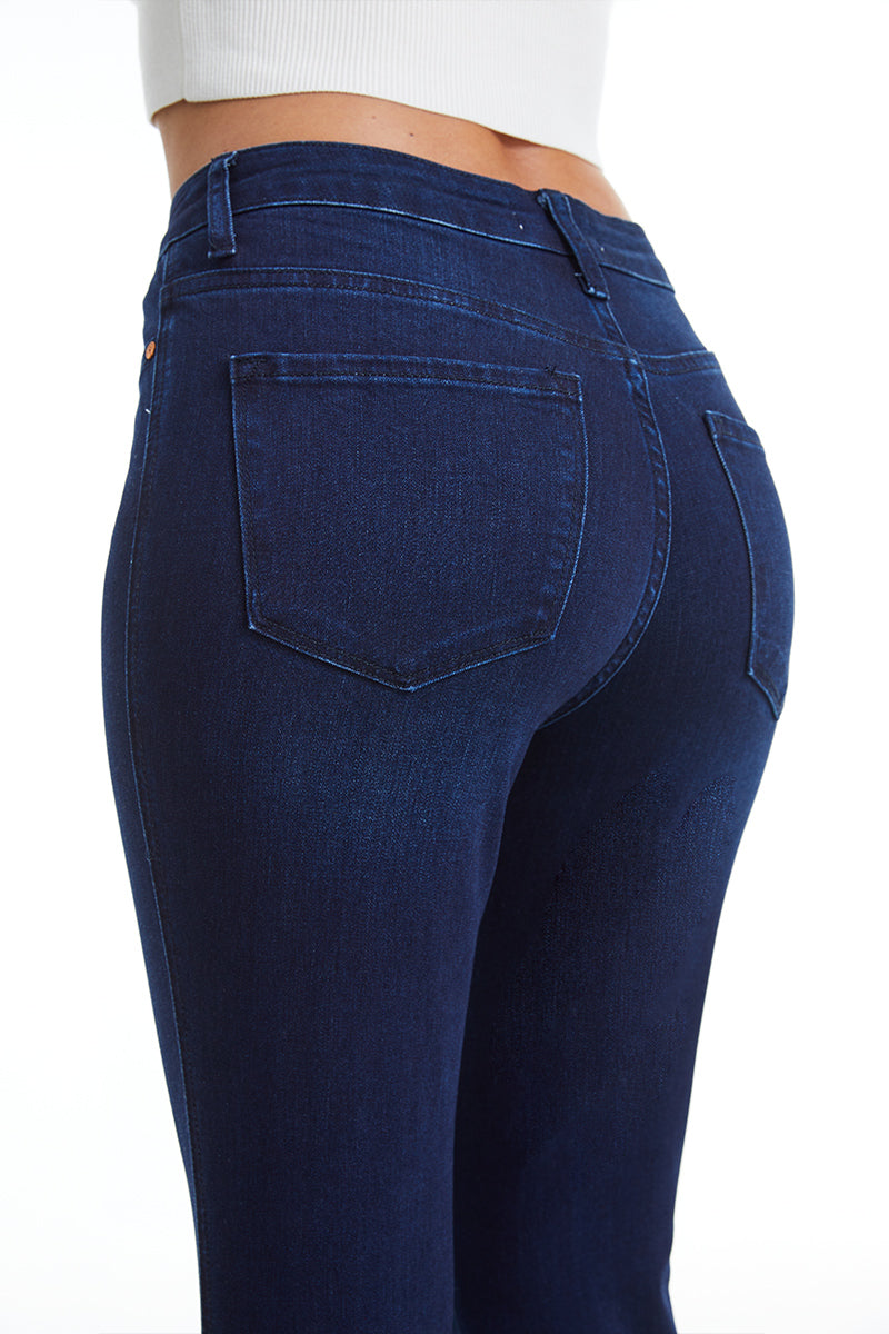 HIGH RISE FLARE JEANS BYF1105