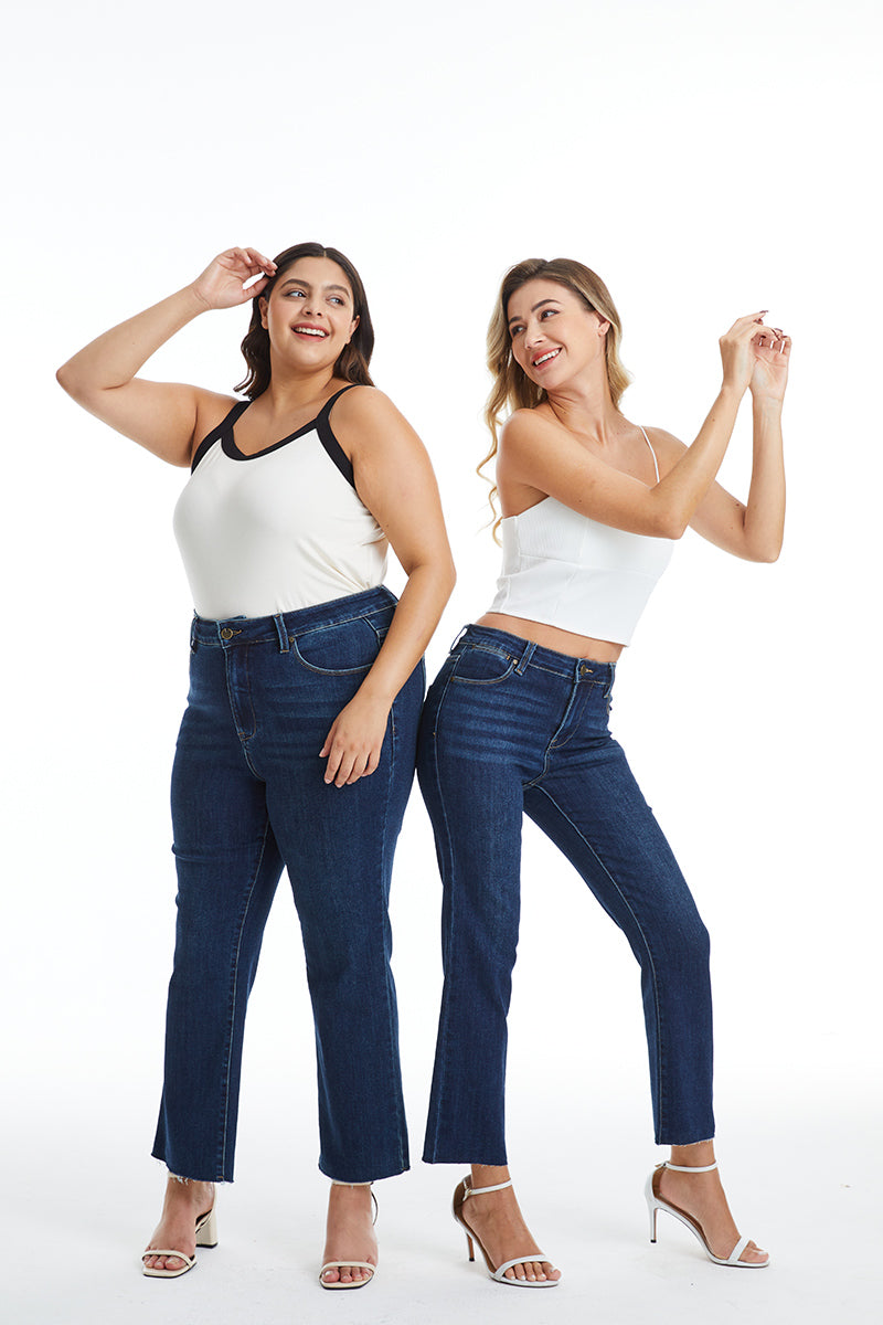 MID RISE STRAIGHT LEG JEANS BYT5001-P DB