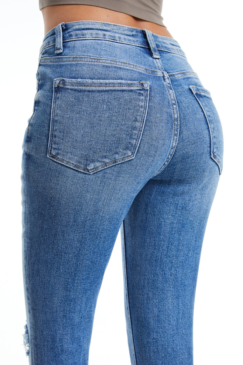 HIGH RISE CROP SKINNY JEANS BYS2119