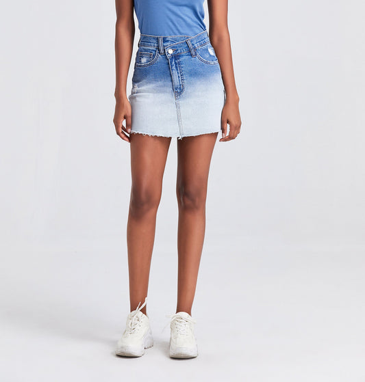 HIGH RISE DENIM SKIRTS BYK7002