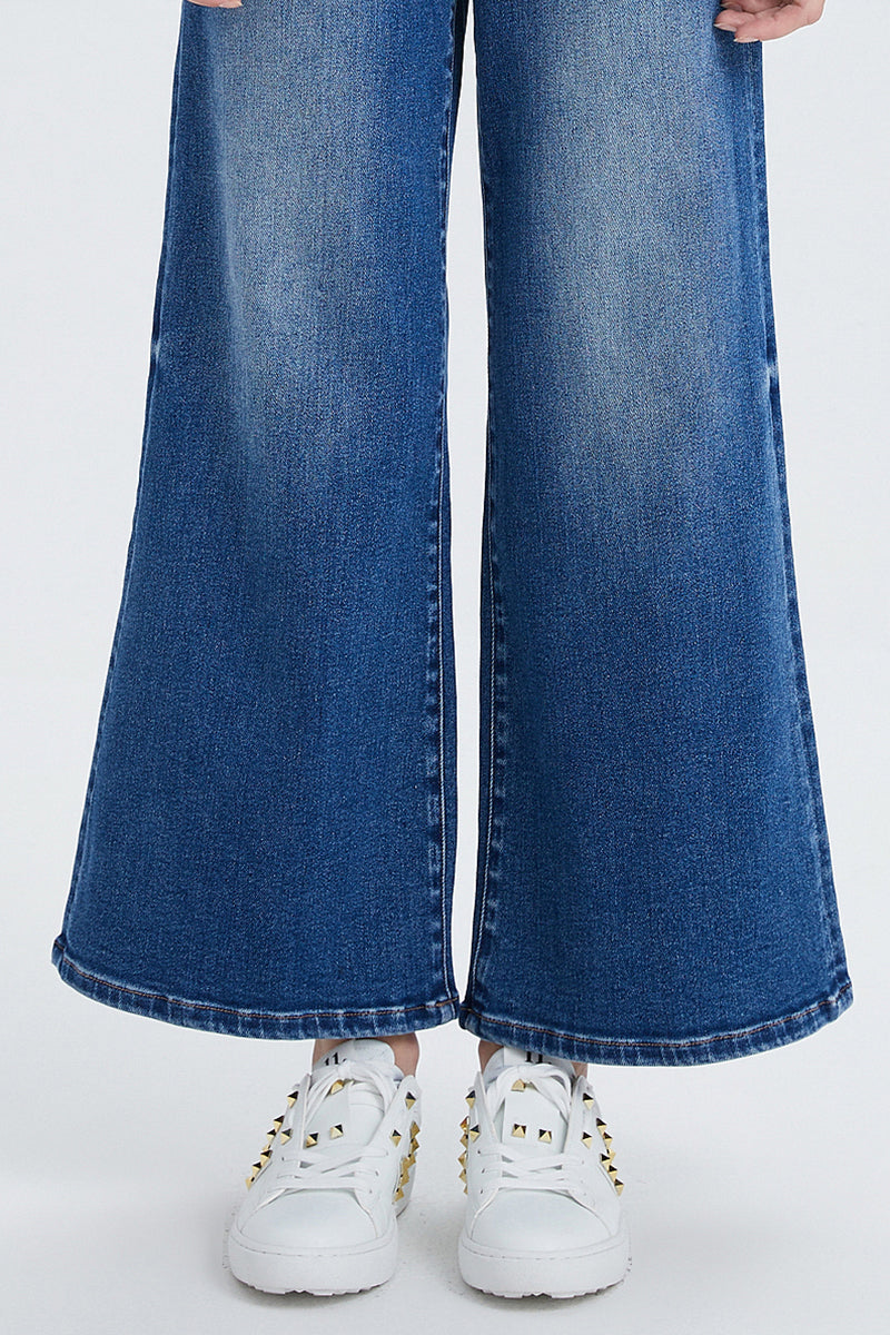 HIGH RISE CARPENTER WIDE FLARE JEANS BYW8085 SWEET