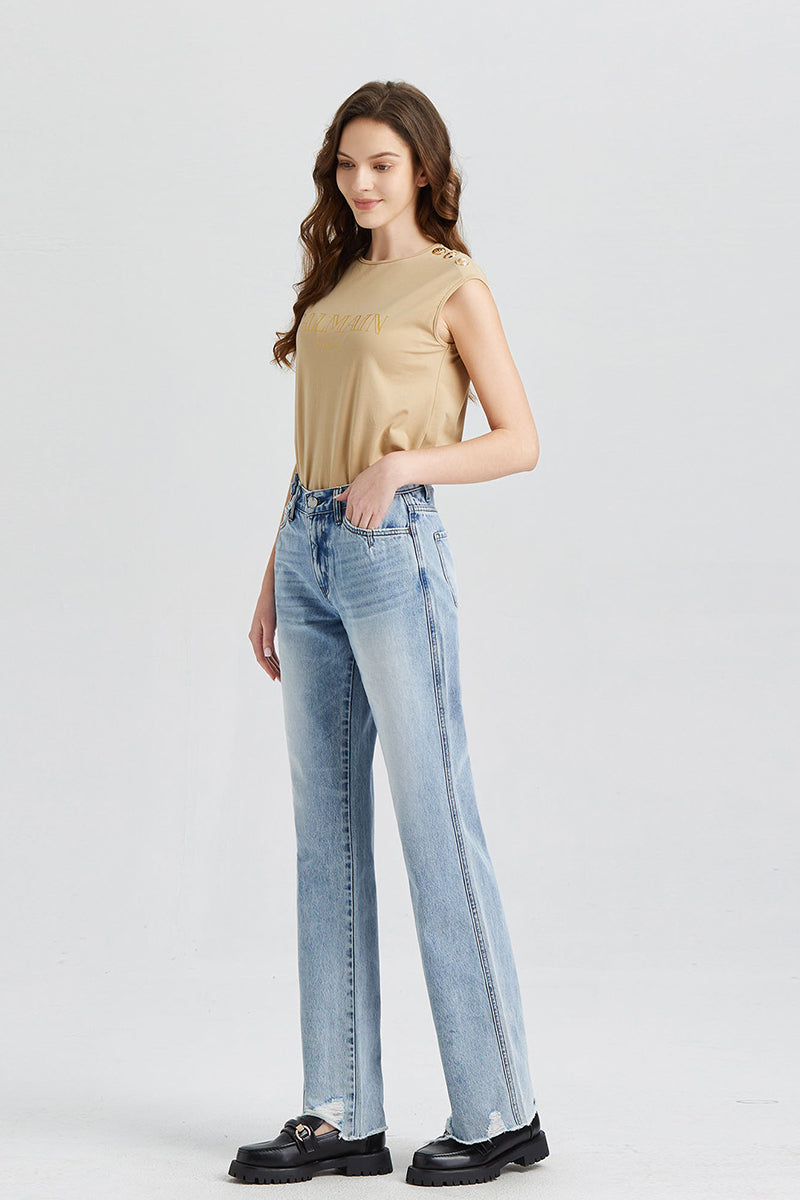 HIGH RISE WIDE LEG JEANS BYW8004