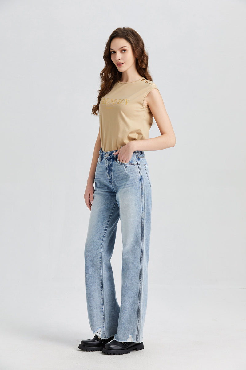 HIGH RISE WIDE LEG JEANS BYW8004