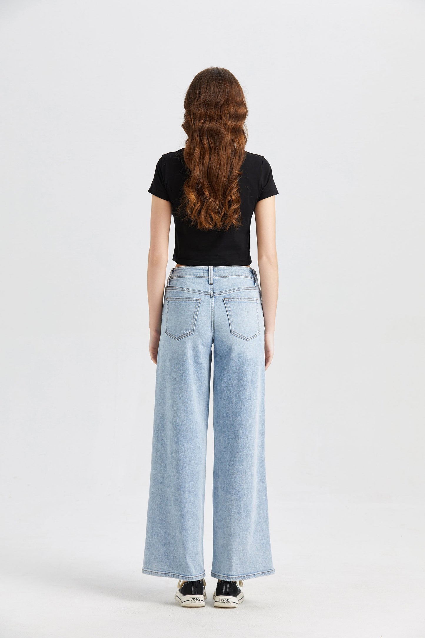 MID RISE WIDE LEG JEANS BYW8001