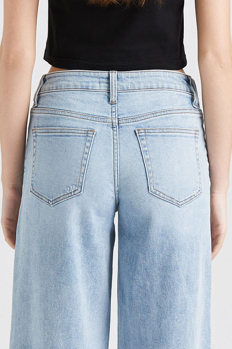MID RISE WIDE LEG JEANS BYW8001