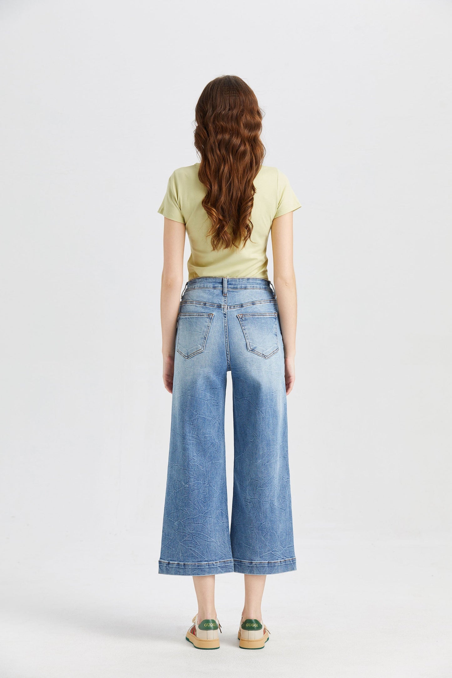 HIGH RISE WIDE LEG JEANS BYW8005