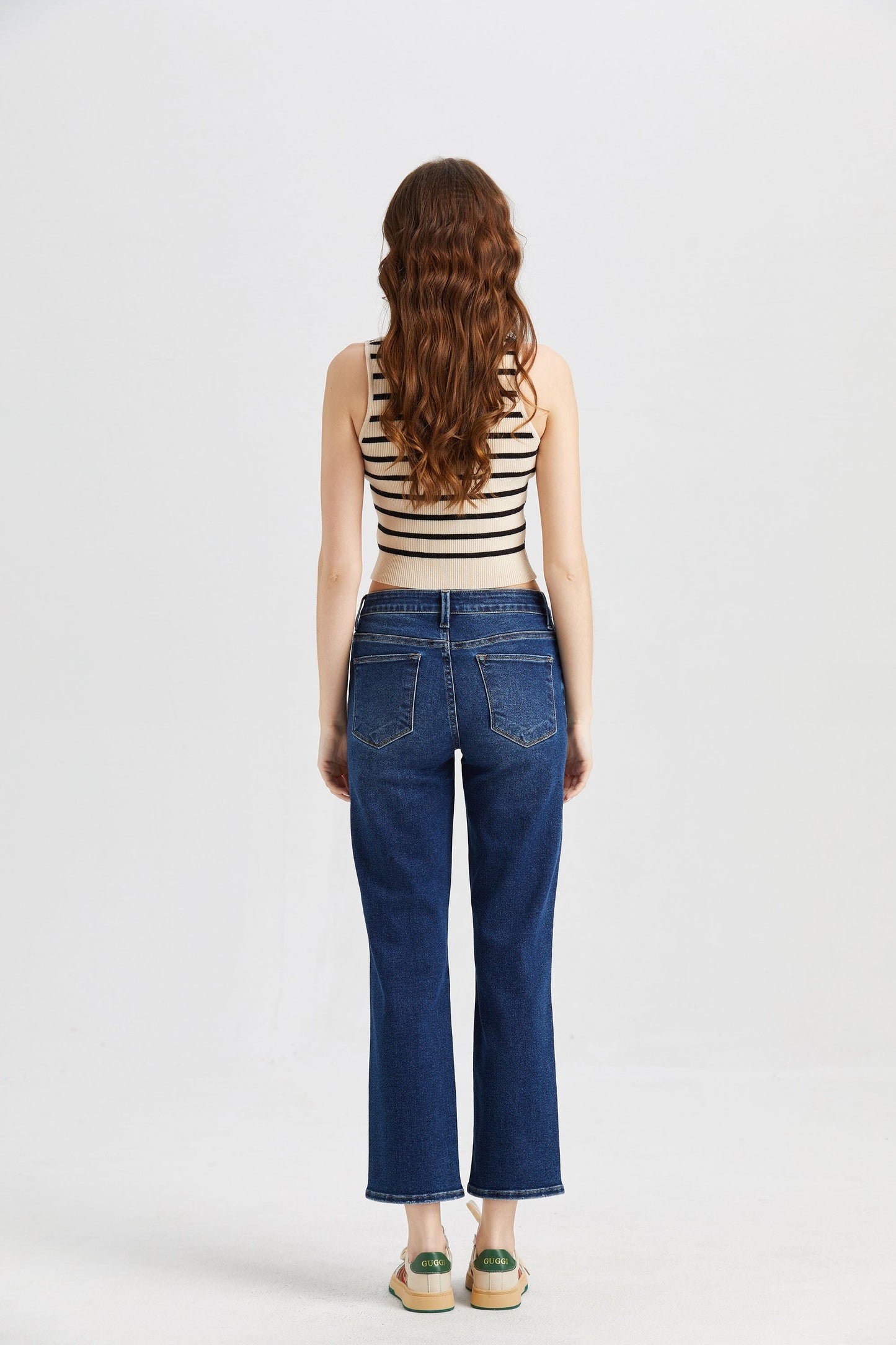 HIGH RISE STRAIGHT LEG JEANS BYT5015