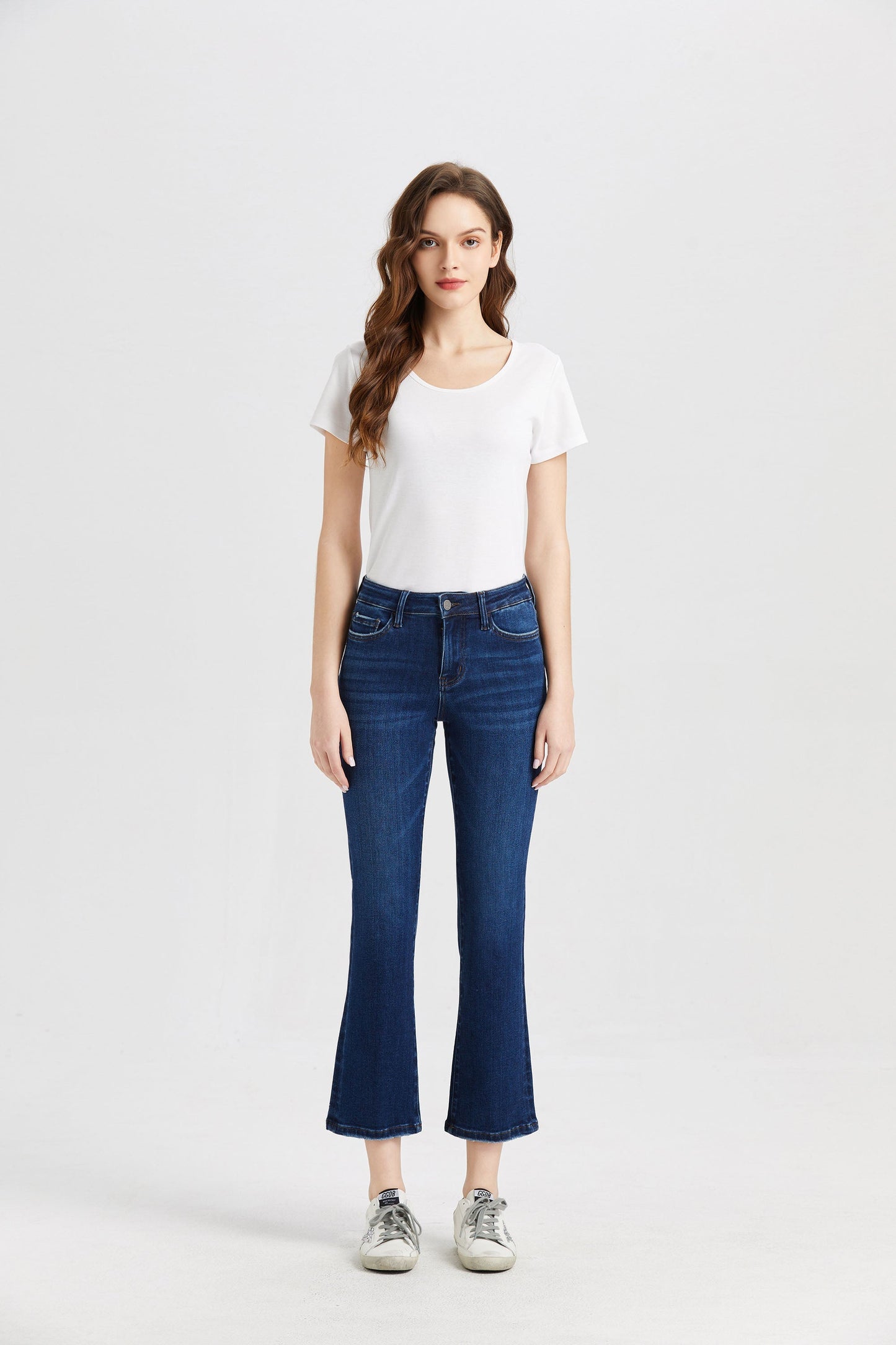 HIGH RISE FLARE JEANS BYF1068