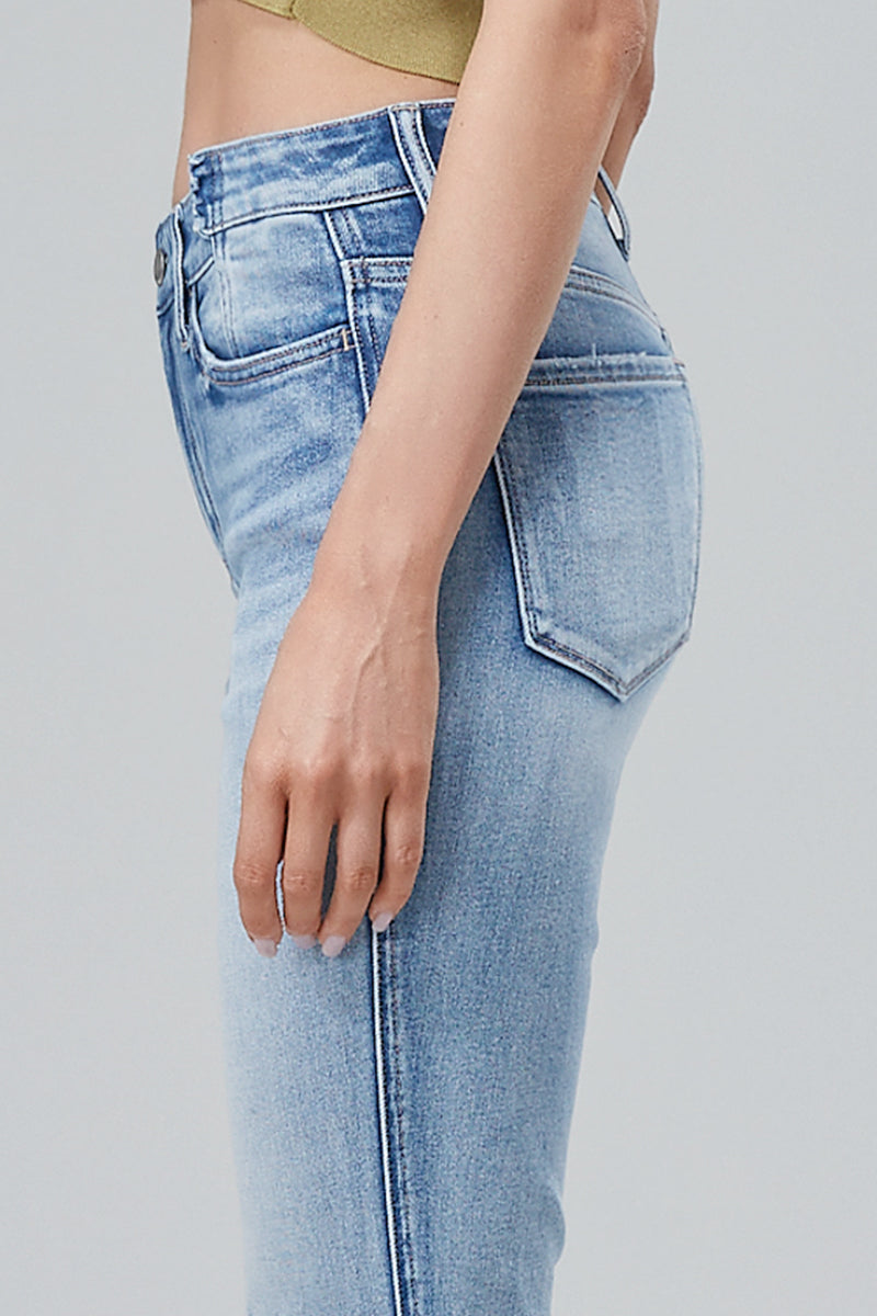 HIGH RISE CROP FLARE JEANS BYT5017