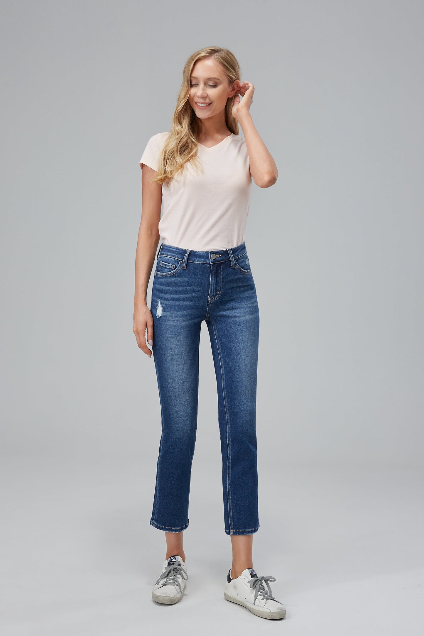 MID RISE STRAIGHT LEG JEANS BYT5021