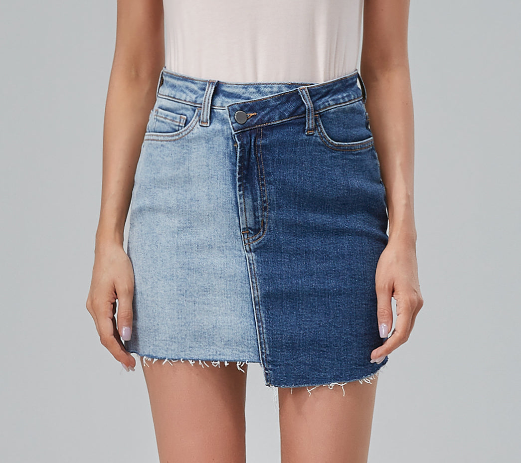 HIGH RISE DENIM SKIRTS BYK7003