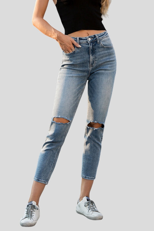 HIGH RISE MOM JEANS BYM3001