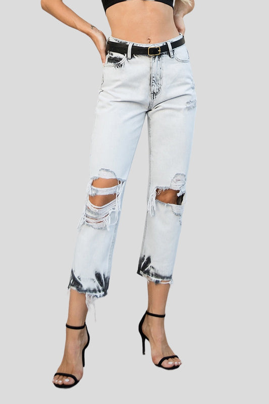 HIGH RISE STRAIGHT LEG JEANS BYT5009