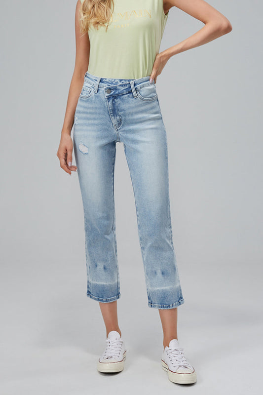 HIGH RISE STRAIGHT LEG JEANS BYT5012