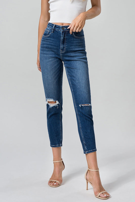 HIGH RISE MOM JEANS BYM3010