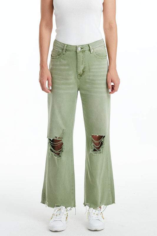 HIGH RISE VINTAGE CROP FLARE BYF1103 MULA