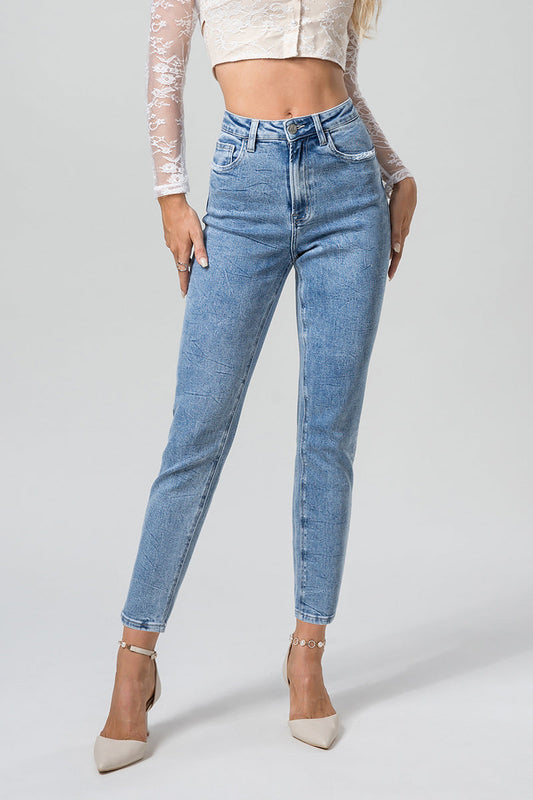 HIGH RISE MOM JEANS BYM3006
