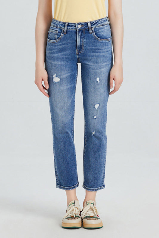 MID RISE STRAIGHT LEG JEANS BYT5013