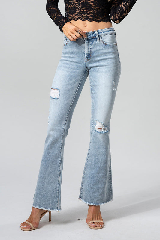 MID RISE FLARE JEANS BYF1011LB