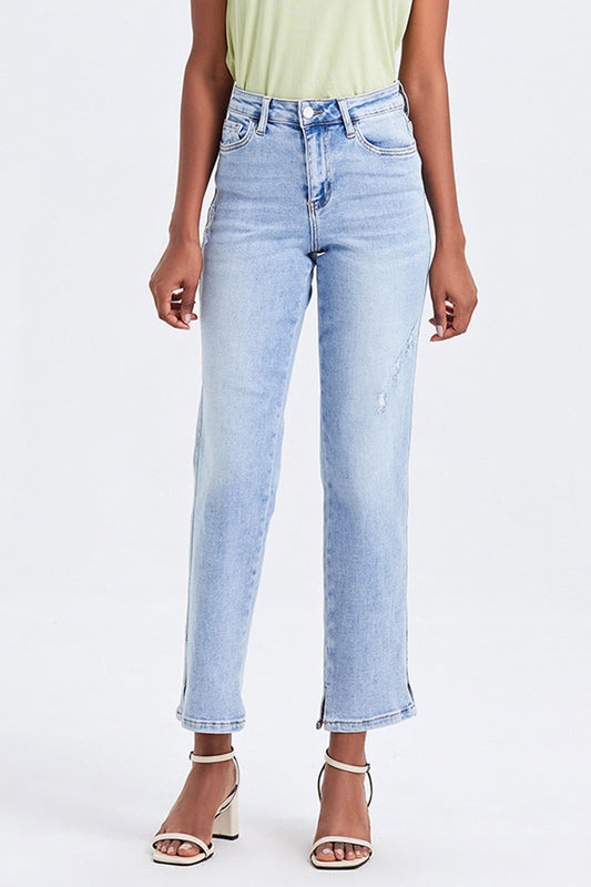 HIGH RISE STRAIGHT LEG JEANS BYT5016