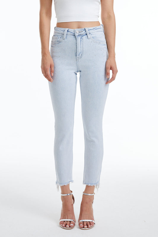 HIGH RISE SLIM STRAIGHT LEG JEANS BYT5146