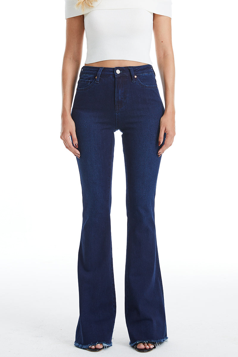 HIGH RISE FLARE JEANS BYF1105