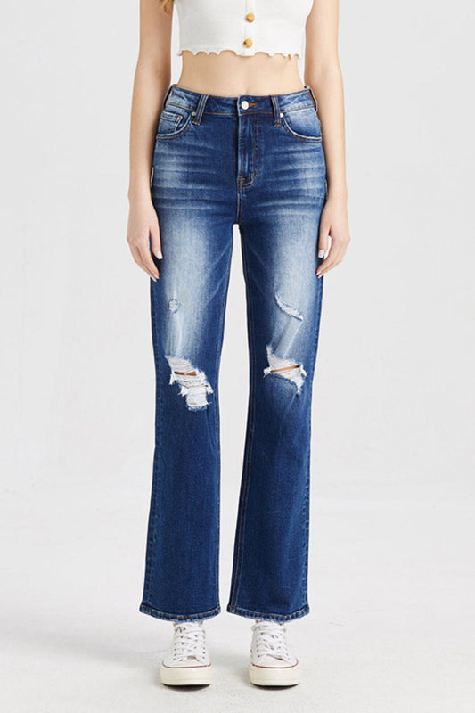 HIGH RISE STRAIGHT LEG JEANS BYT5027
