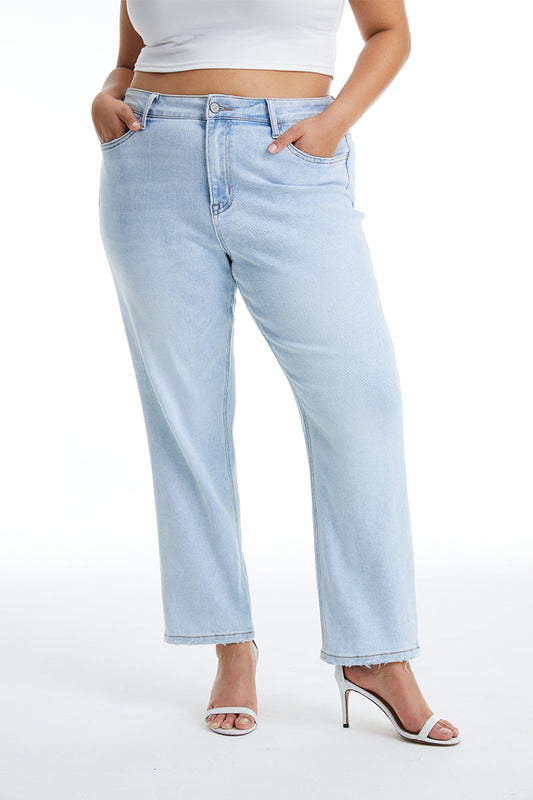 HIGH RISE STRAIGHT LEG JEANS BYT5145-P LB
